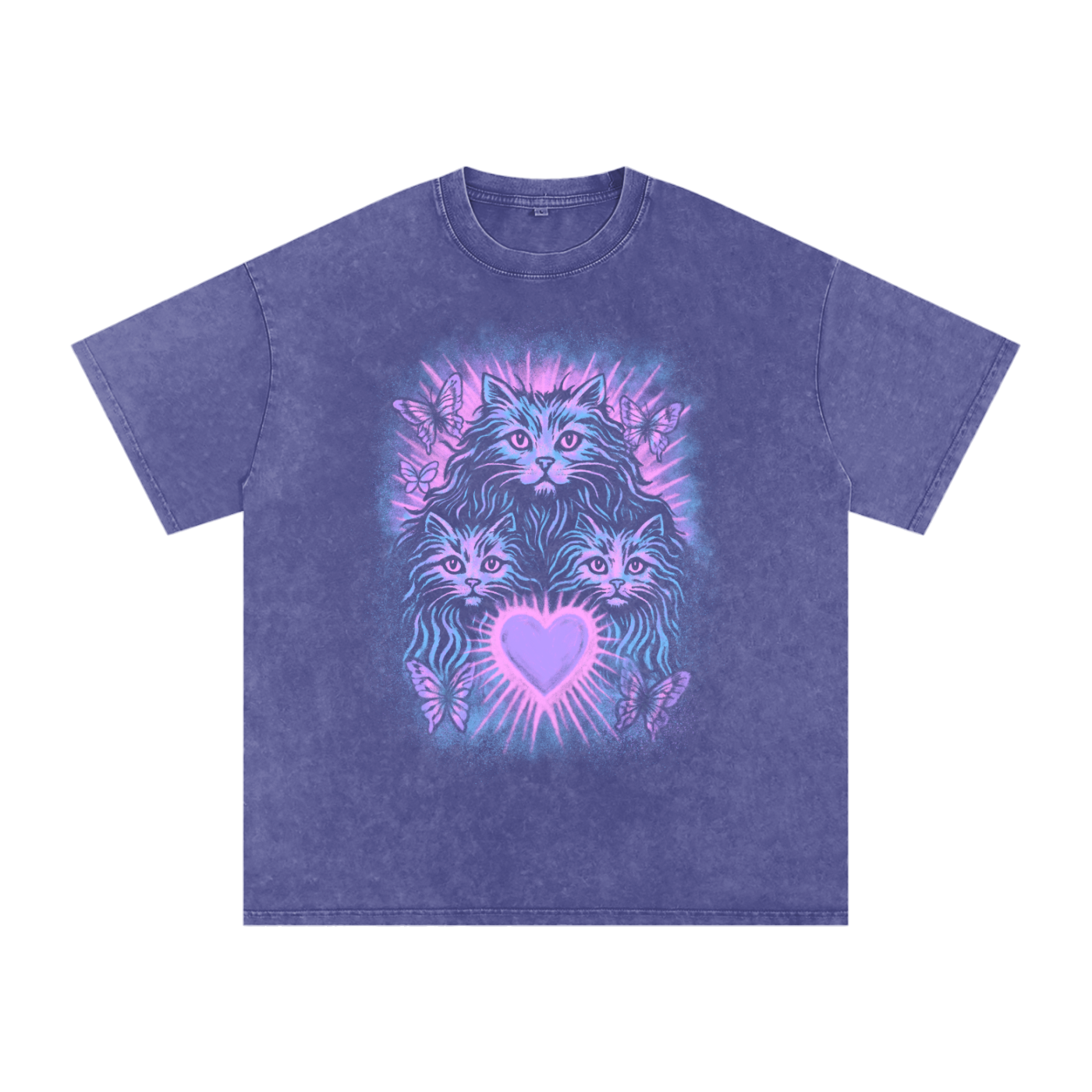 Heartstruck Acid Wash Tee